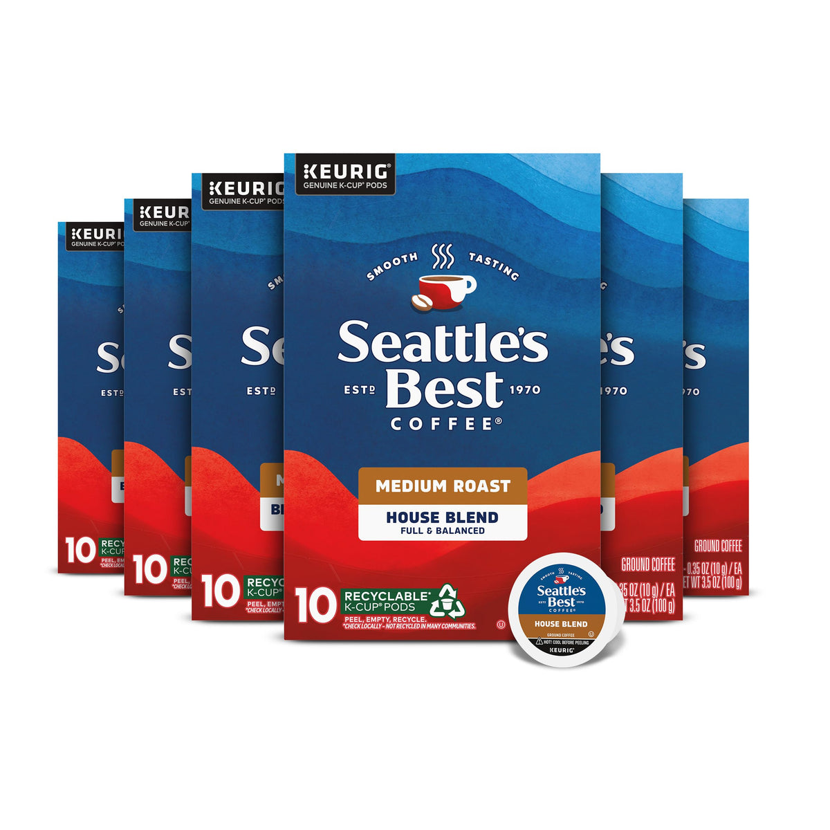 Seattle's Best Coffee House Blend 60-pod box set for quick mornings