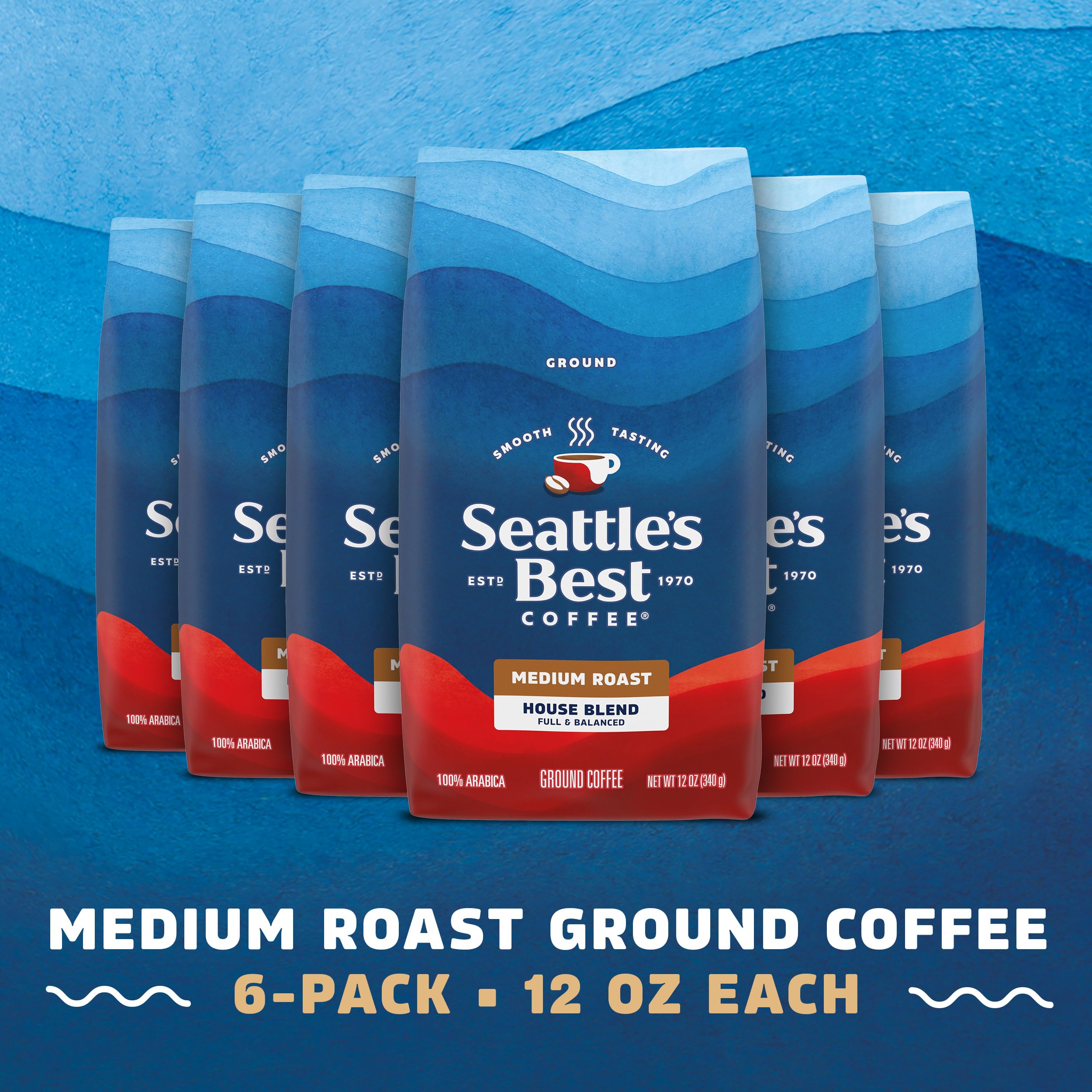 Ground coffee in each bag delivers smooth, balanced flavor for mornings