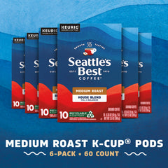 Seattle's Best Coffee House Blend K-Cup pods ready for single-serve brewers