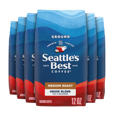 Seattle's Best Coffee House Blend six-pack bags ready to brew at home