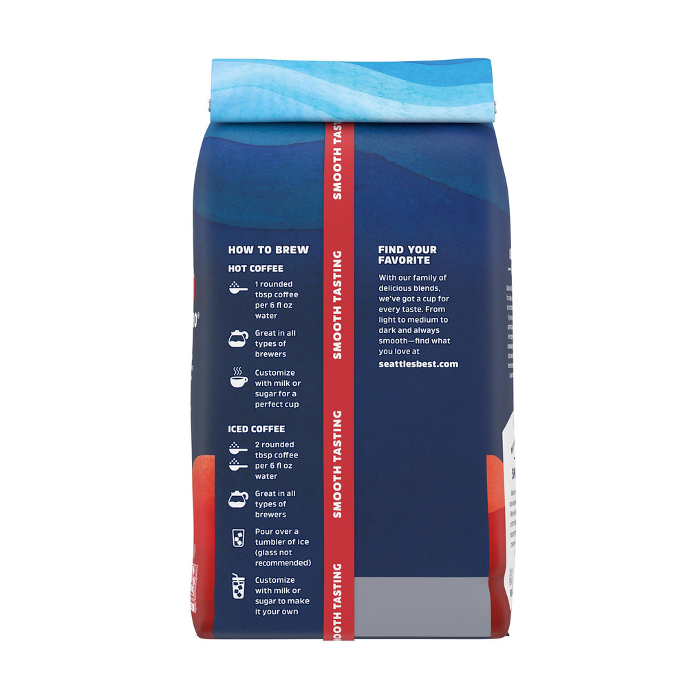 Seattle's Best Coffee new look packaging ready for home shelves.