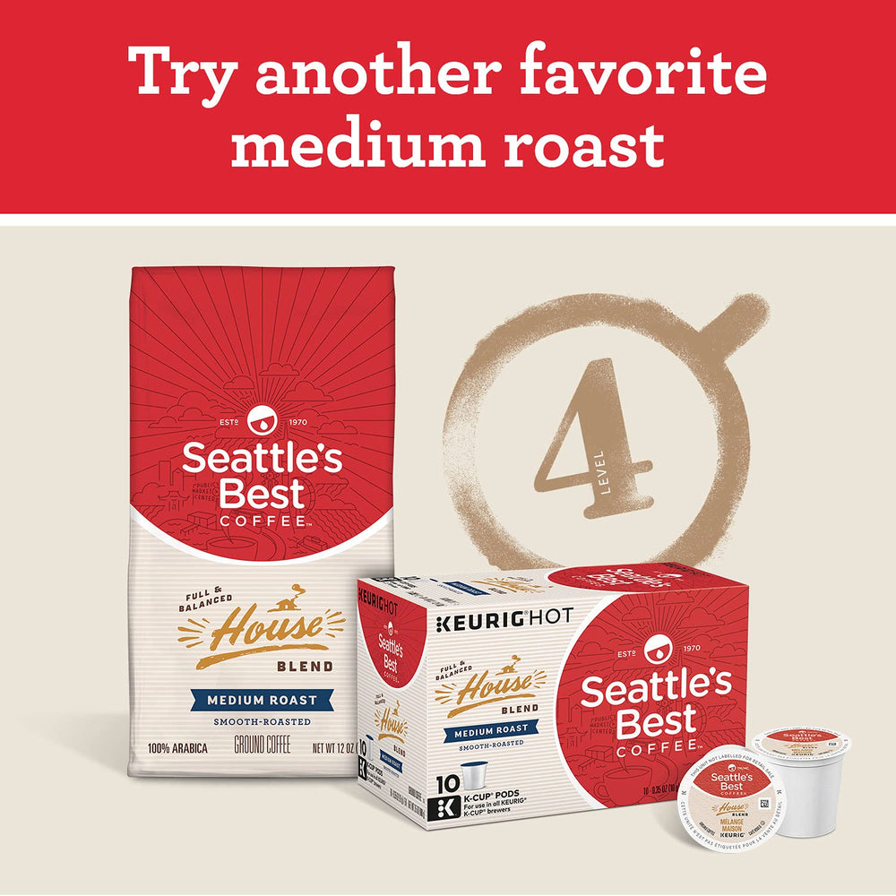 Seattle's Best Portside Blend brewing at home for a smooth, café-quality cup.