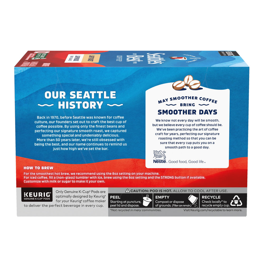 Shelf-ready Lighthouse Blend for easy home coffee.