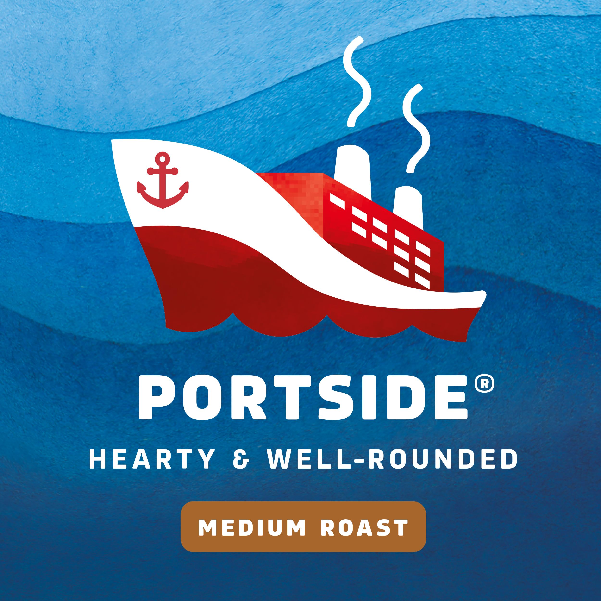 Seattle's Best Portside smooth roast label close-up