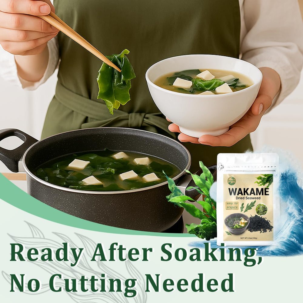 SEAYOFA wakame in stir-fry adding savory depth