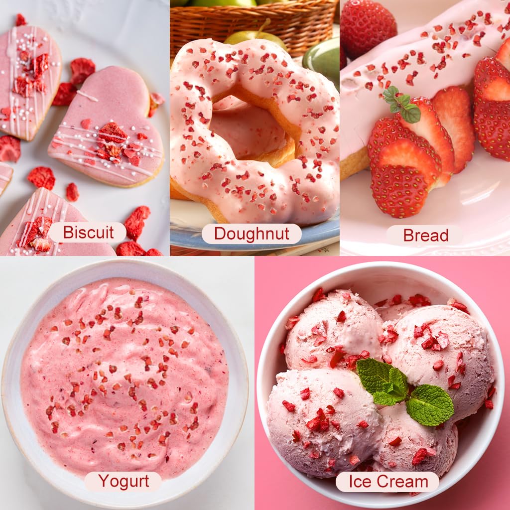 SEAYOFA yogurt topping concept elevates bowls with natural strawberry flavor.