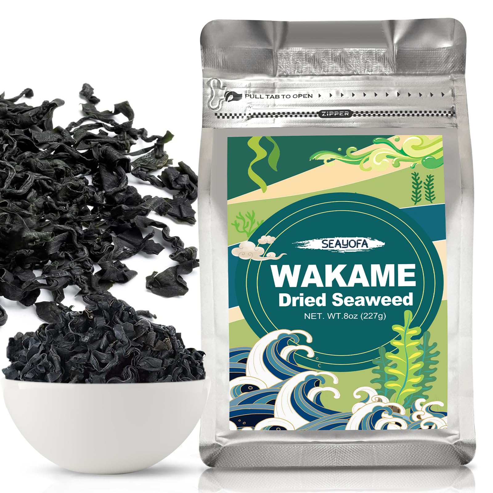 SEAYOFA 8oz wakame bulk pack for professional kitchens, consistent flavor.