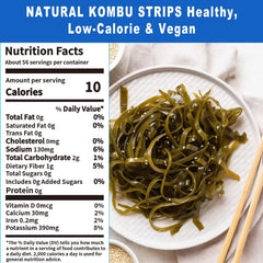 SEAYOFA sun-dried kombu strips rich in natural umami for miso broth.