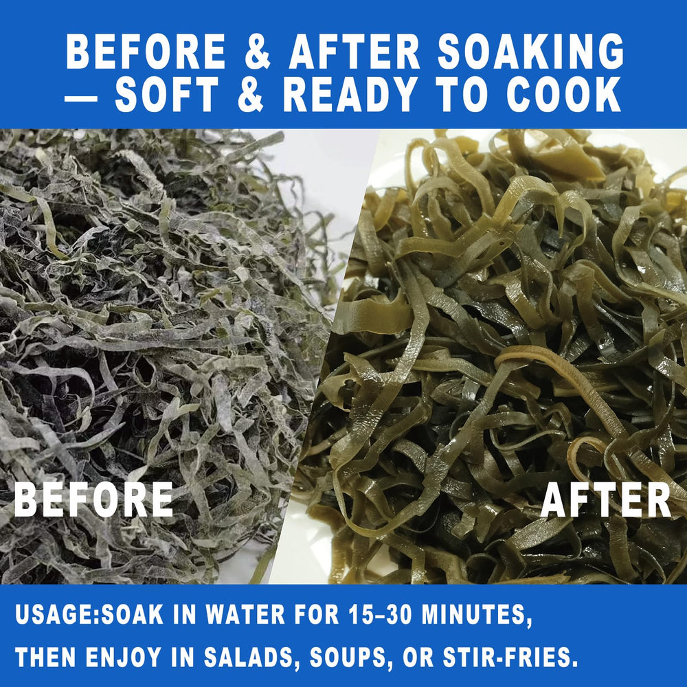 SEAYOFA sustainable harvest seaweed as a low-impact pantry staple for soups.