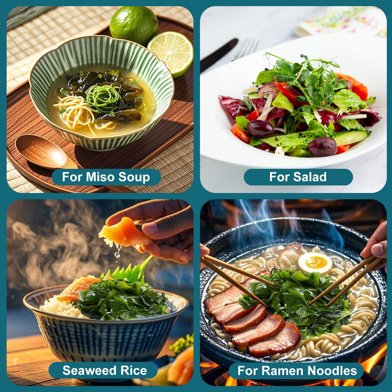 SEAYOFA wakame in stir-fry delivers quick, healthy coastal flavor.