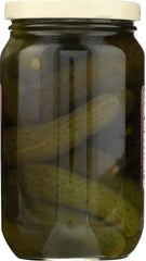 Sechlers Sweet Gherkins jar label signals quality and gluten-free facility