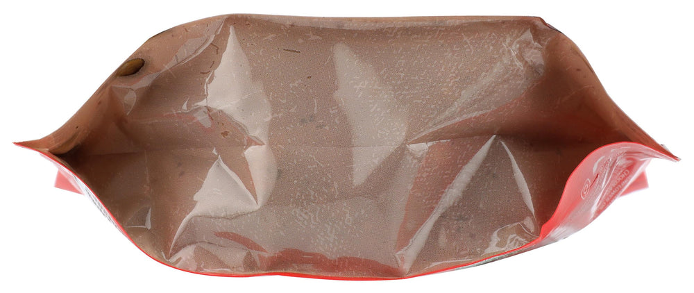 Nutrition label icons on Second Nature bag, signaling a clean, mindful snacking option.
