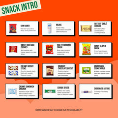 Seconde Nature Korean Snack Box contents chips, crunchy bites for movie nights.