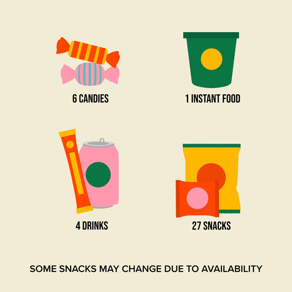 Seconde Nature Snack Box mystery component, exciting surprise for snack lovers.