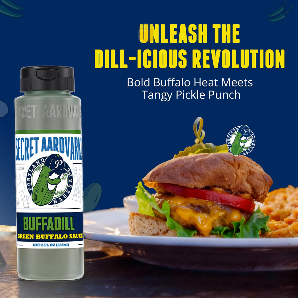 BuffaDill burger glaze by Secret Aardvark delivering dill heat