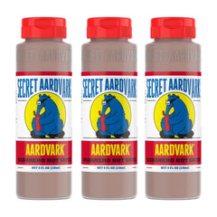 Secret Aardvark Habanero bottle front showing versatile heat for grilling