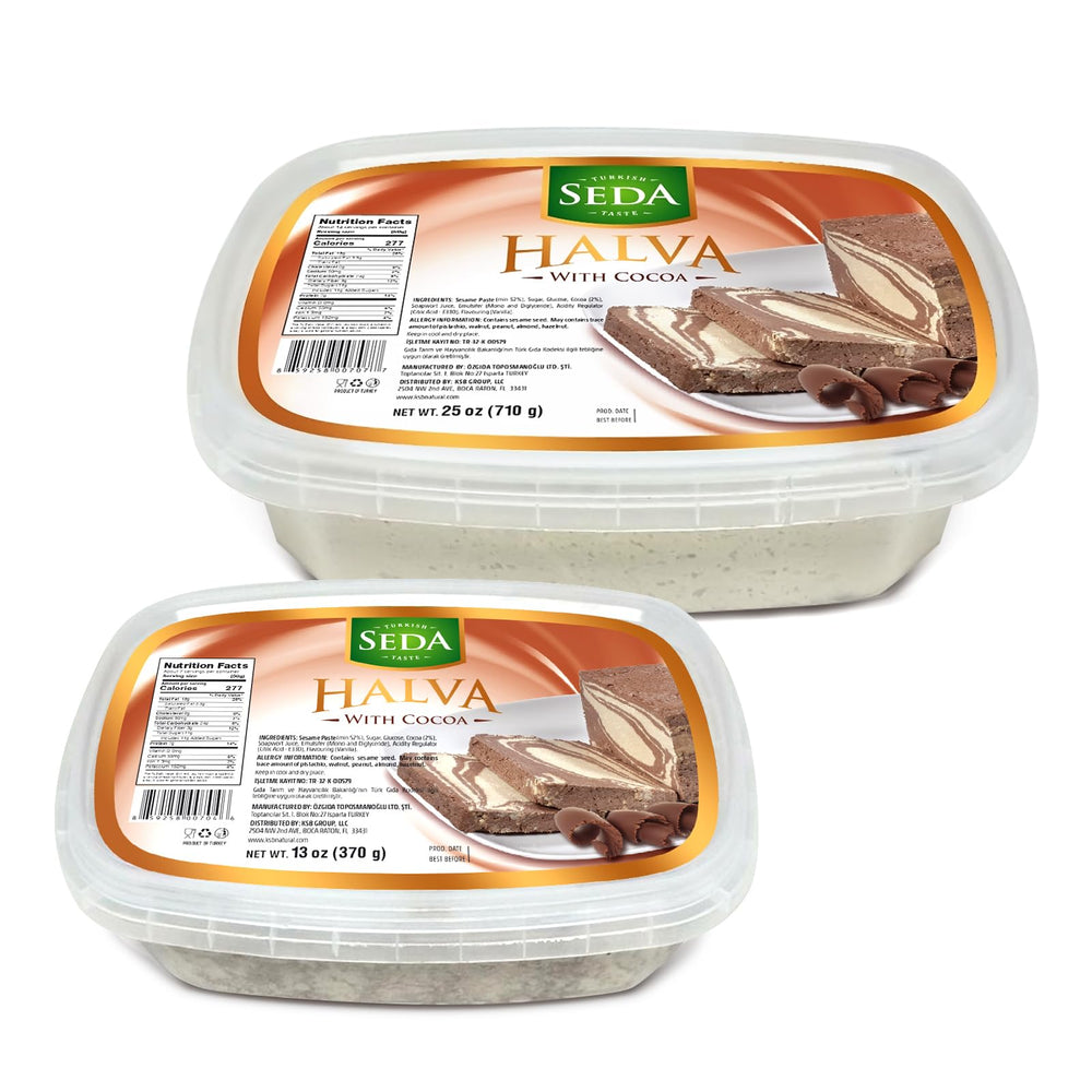 Seda Halva Plain 25oz pack with smooth texture and clean sweetness