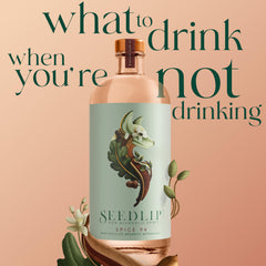 Seedlip Spice 94 being poured over ice for quick, refreshing mocktails.
