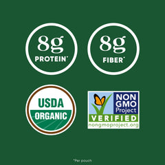 SEEDS OF CHANGE microwavable pouch releasing garlic aroma