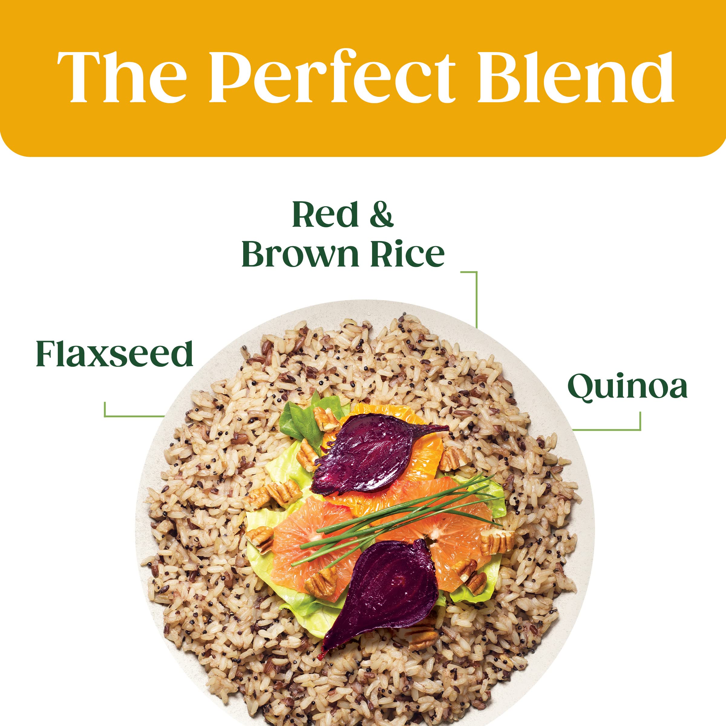 SEEDS OF CHANGE bowl-ready presentation suggests versatile sides or bowls with veggies