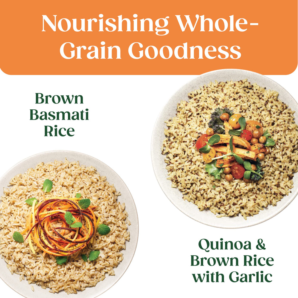 SEEDS OF CHANGE skillet-prep option lets you finish meals with minimal cleanup.