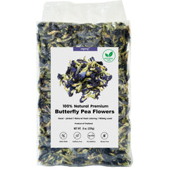 Seeyoung butterfly pea flowers 8oz pack for vibrant drinks and baking colors.