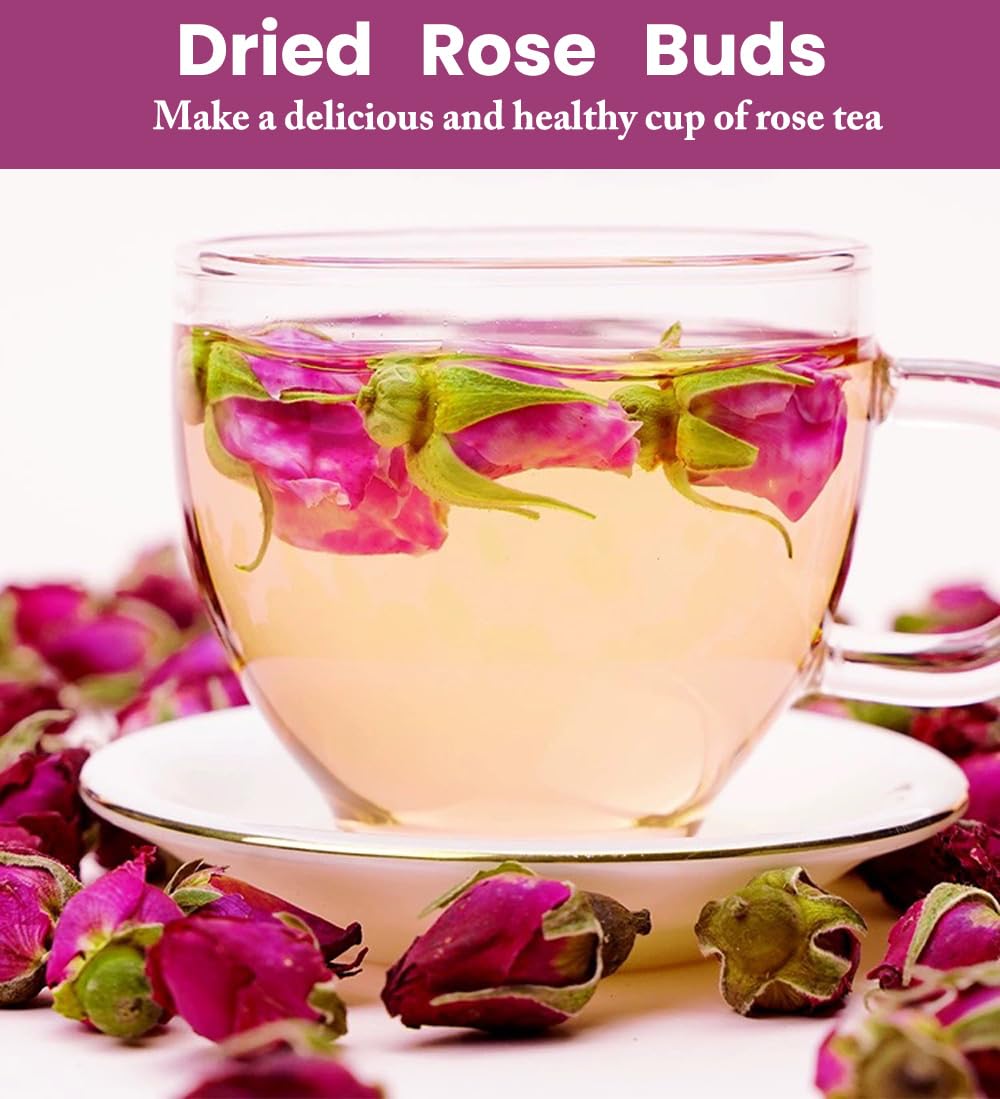 Seeyoung natural-grade rose buds ideal for caffeine-free herbal teas.
