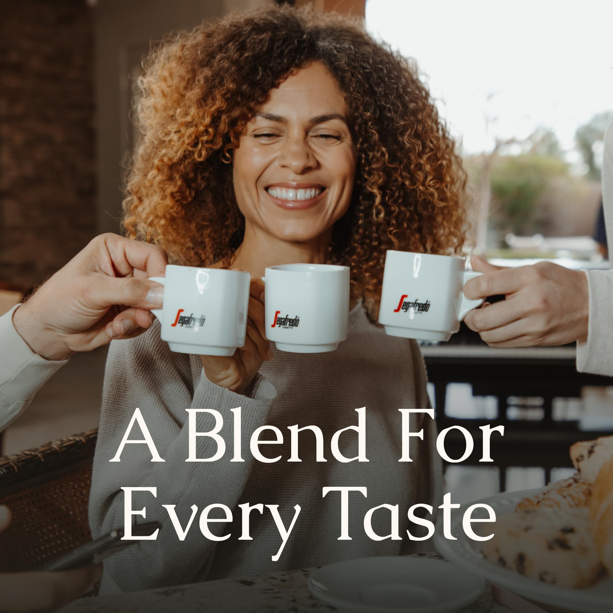 Iconic Segafredo heritage on packaging, signaling authentic Italian coffee.