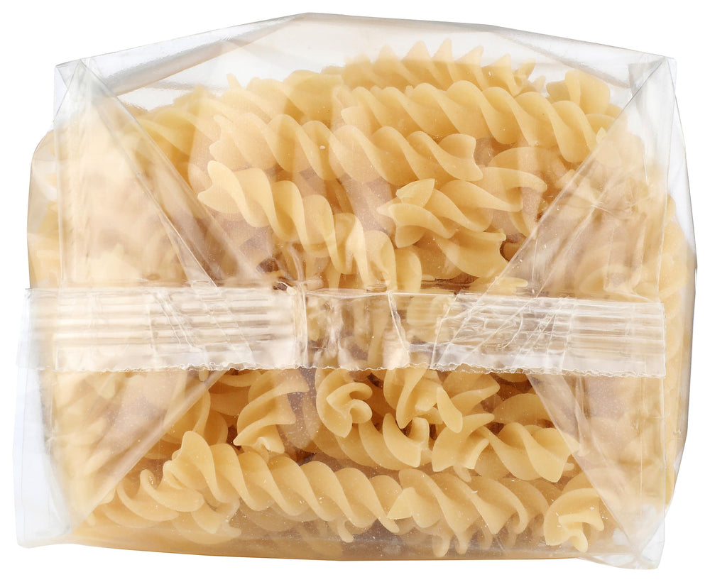 Seggiano Organic Fusilli final dish plated with sauce and Parmesan