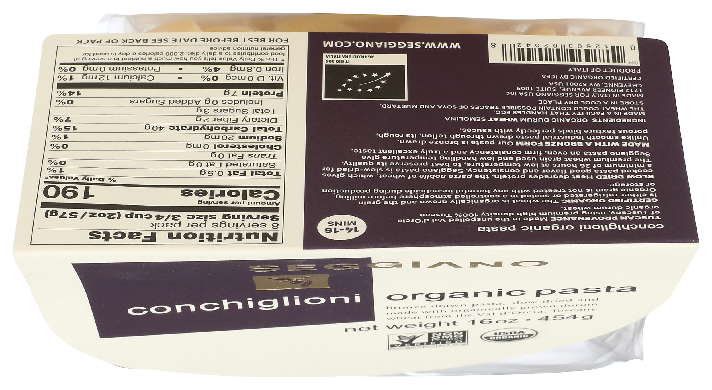 Seggiano Tuscany provenance ensures authentic pasta heritage