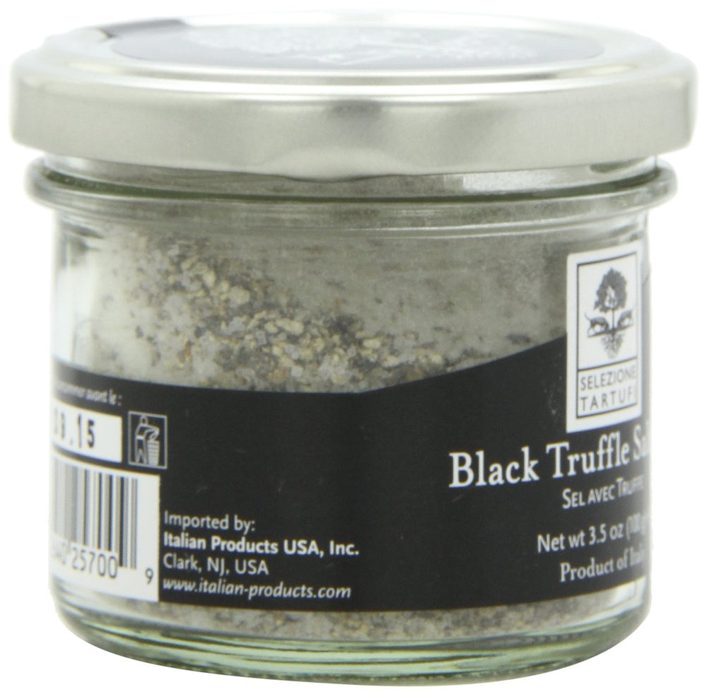 Selezione Tartufi truffle salt on grilled meats enhances aroma and flavor