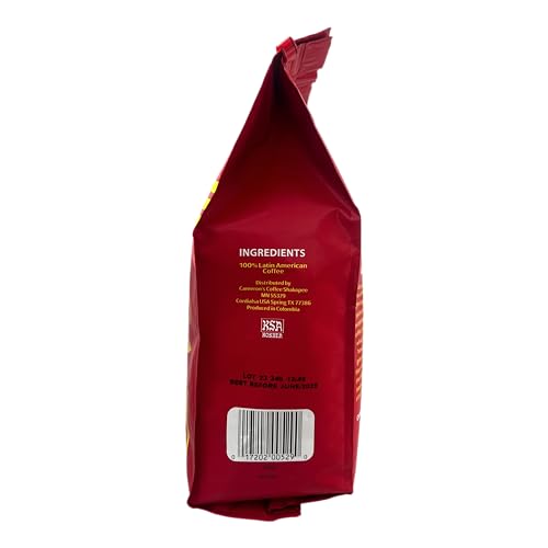 Close-up of Sello Rojo Traditional Medium Roast coffee bags
