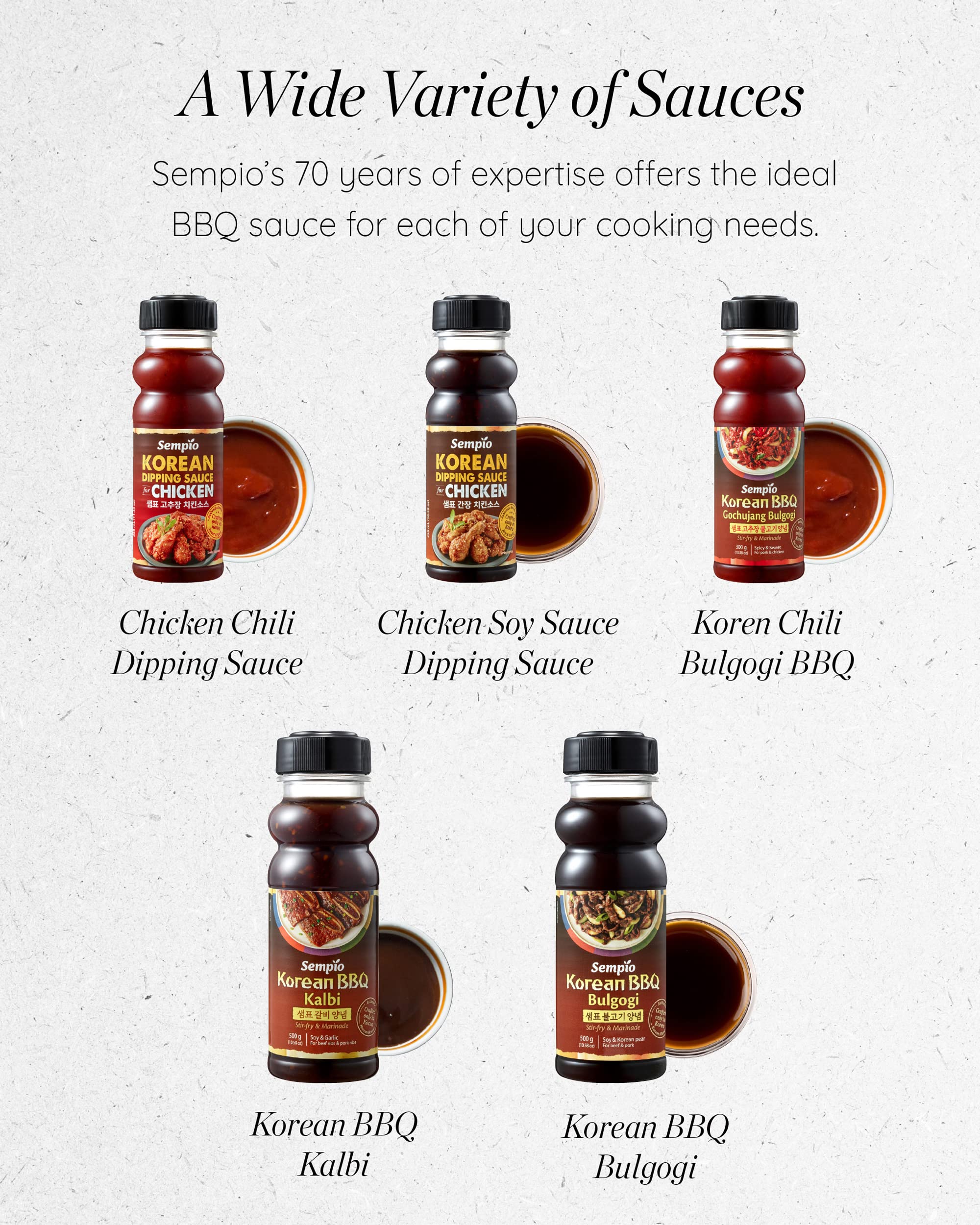 Sempio Bulgogi sauce doubles as a dipping sauce for meats and veggies.