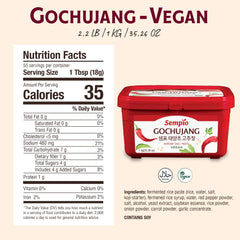Sempio vegan gochujang sun-dried ingredients for deep flavor