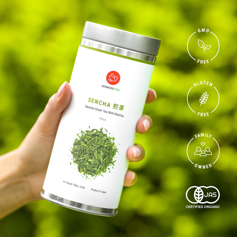 Senbird Cold Brew image showing bright green infusion for refreshing iced tea.