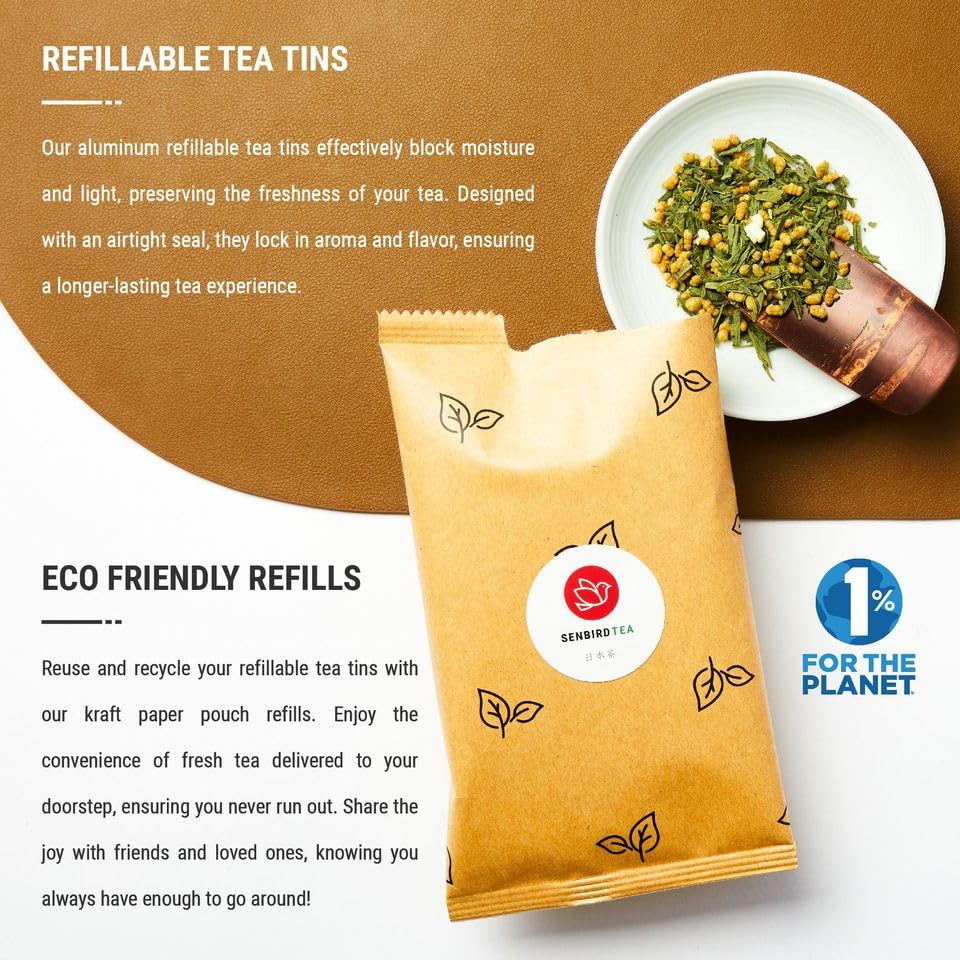 Senbird Genmaicha ceramic cup during steep highlights aroma and flavor