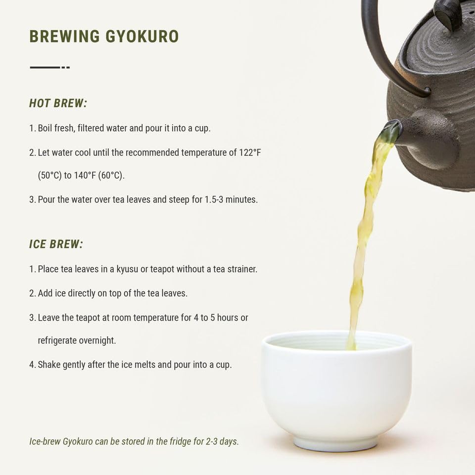 Senbird Gyokuro Asatsuyu cultivar offers sweet umami and smooth flavor.