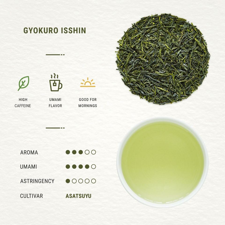 Senbird Gyokuro from Kyoto farms highlights authentic shade-grown quality.