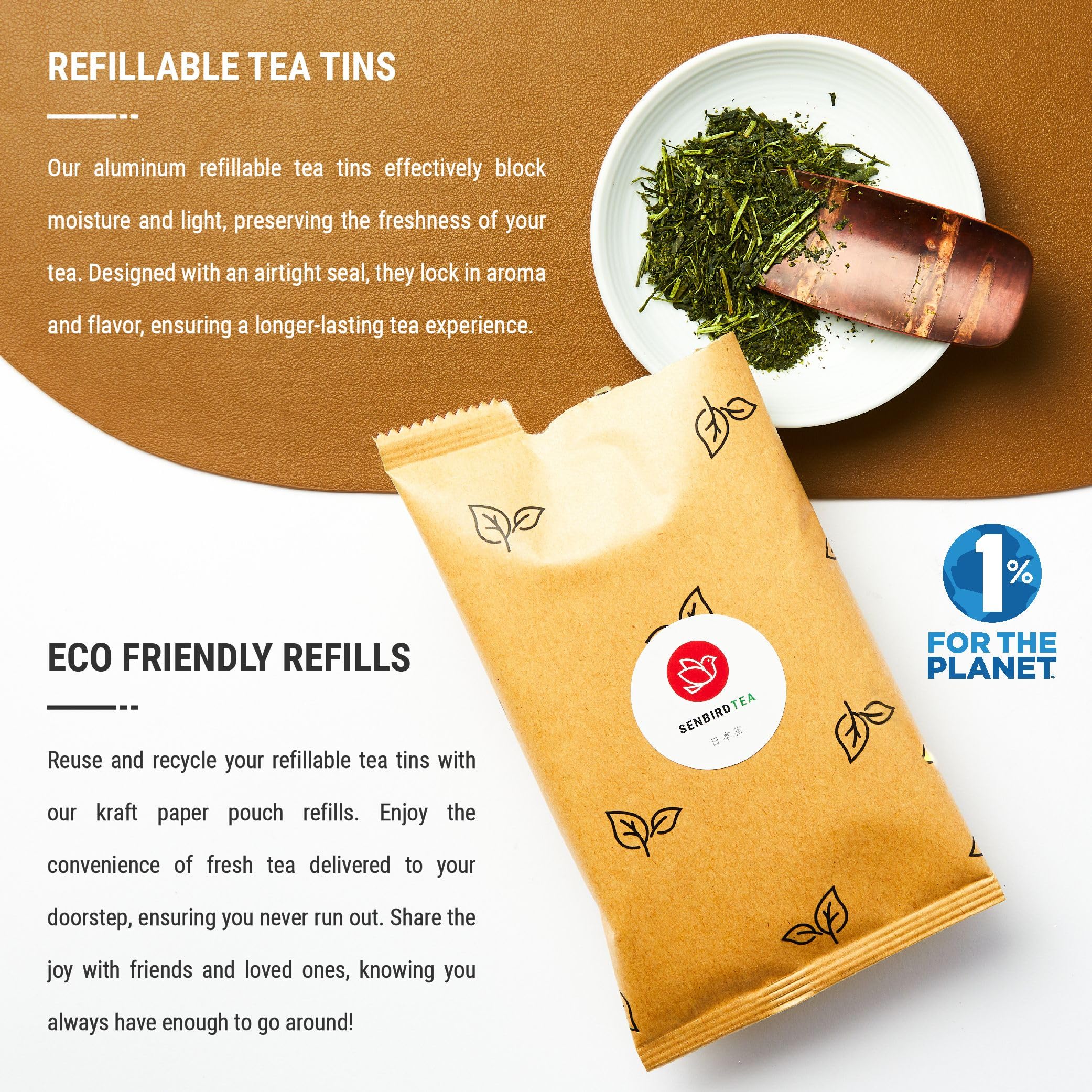 Senbird Premium Sencha hot brew reveals vibrant green.
