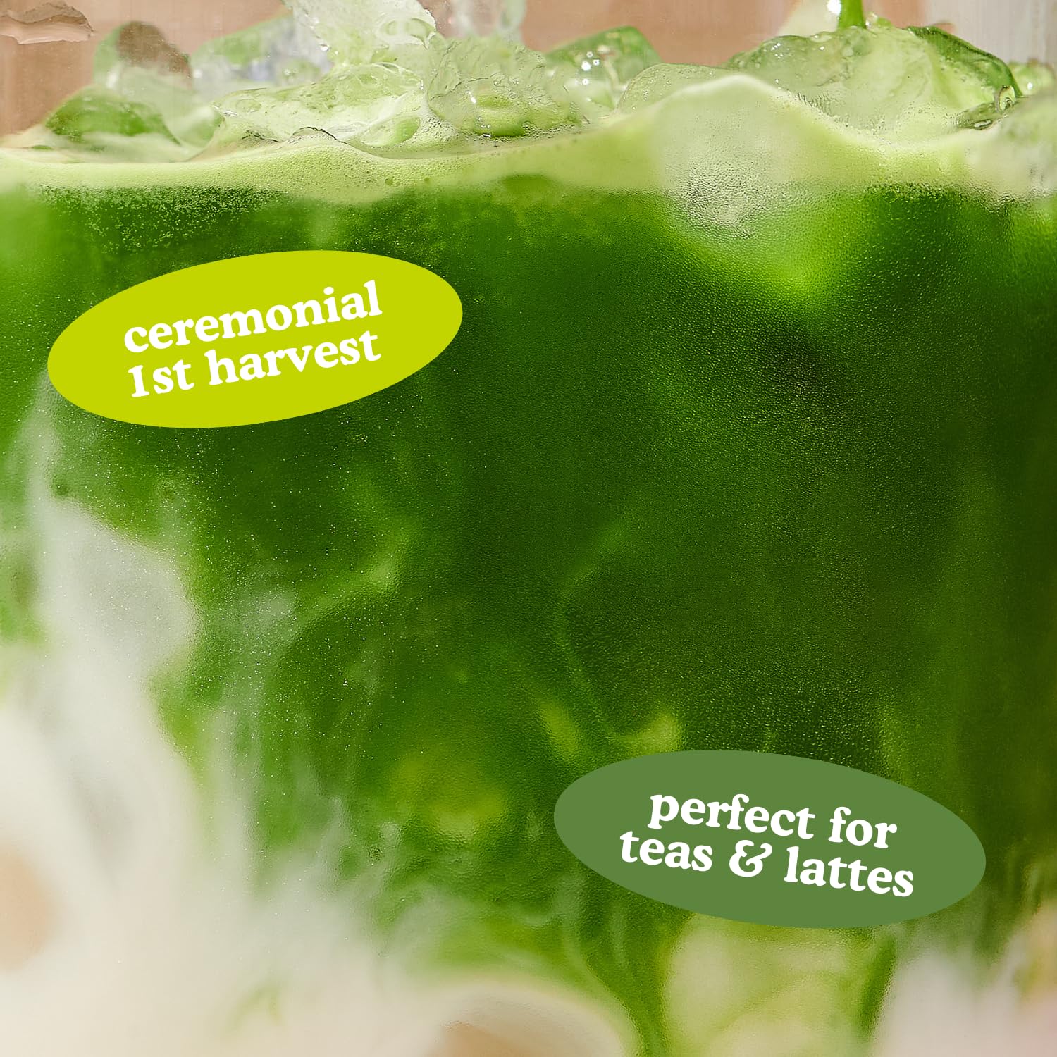 First-harvest SENCHA NATURALS matcha leaves for premium flavor