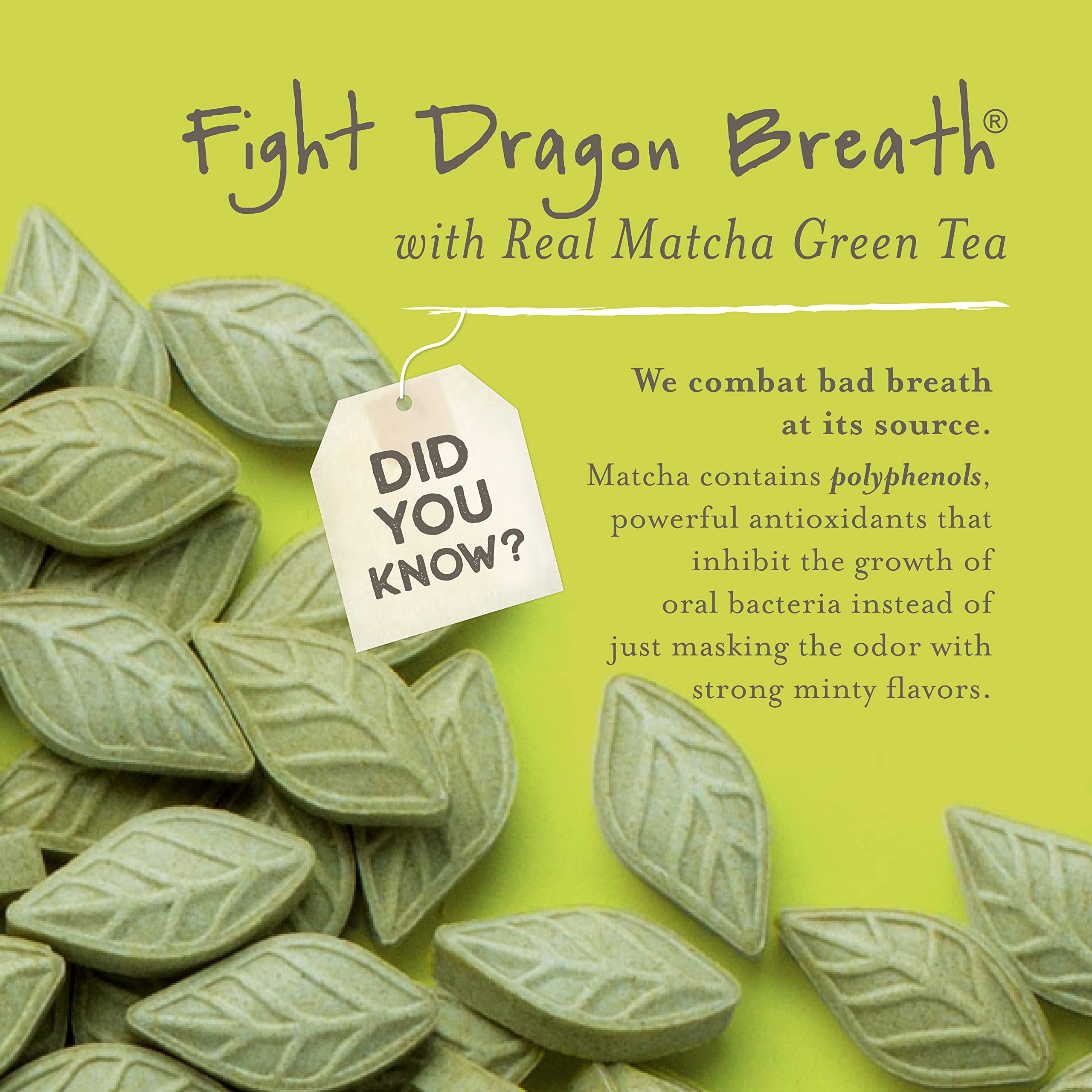 SENCHA NATURALS Green Tea Mints sugar-free banner, keto-friendly and vegan