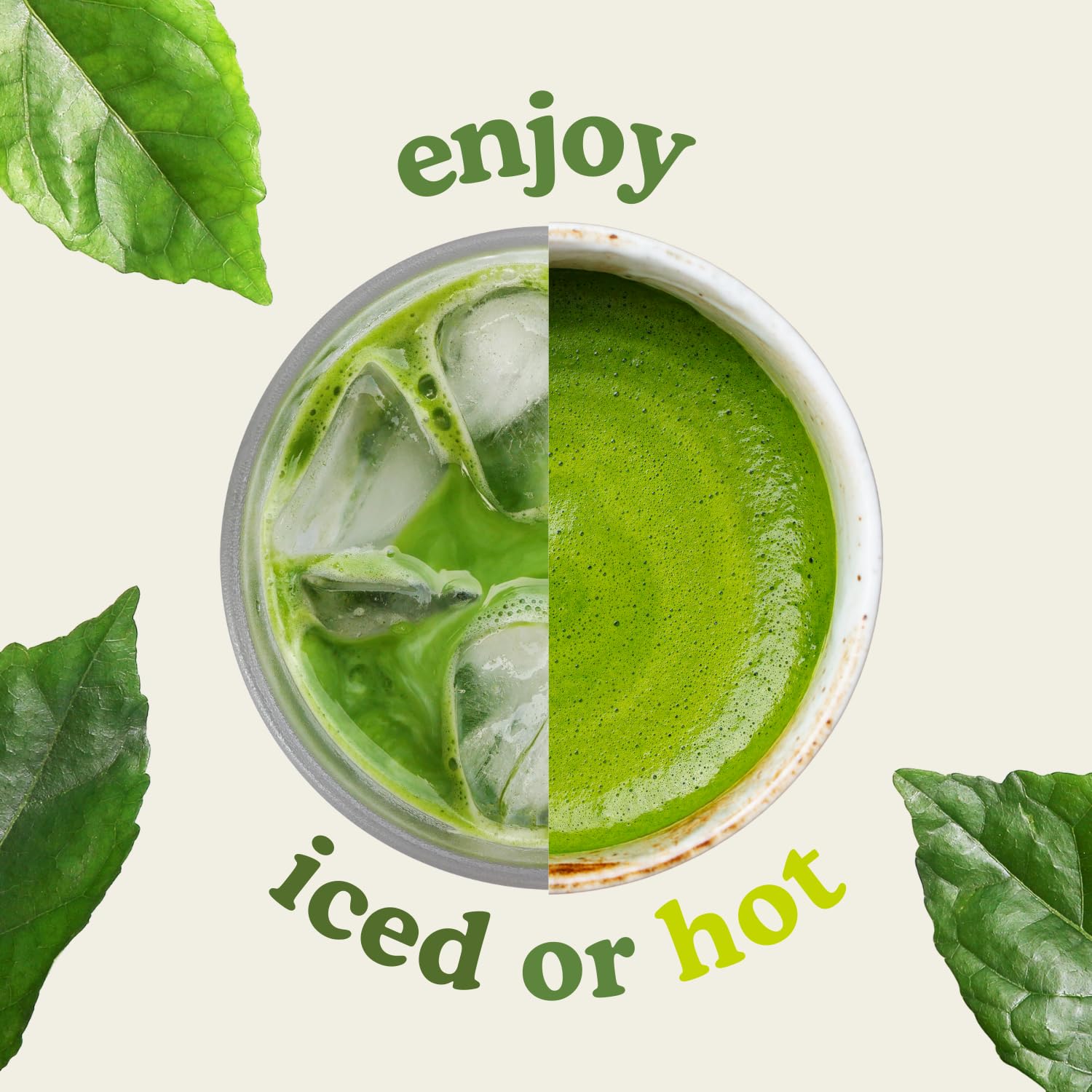 Organic vegan gluten-free label on SENCHA NATURALS product