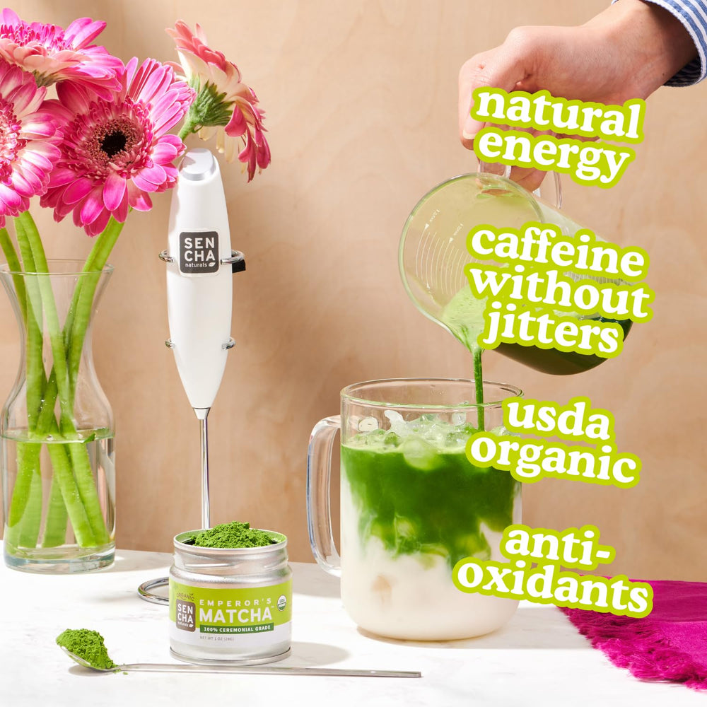 Whisk-free preparation for quick cup with SENCHA NATURALS