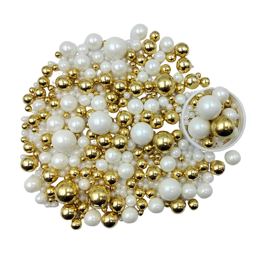 Senchanting cupcake toppers with white gold sprinkles for celebrations.