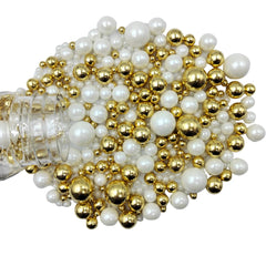 Senchanting edible pearl sugar cake decorating sprinkles for cakes and cupcakes.