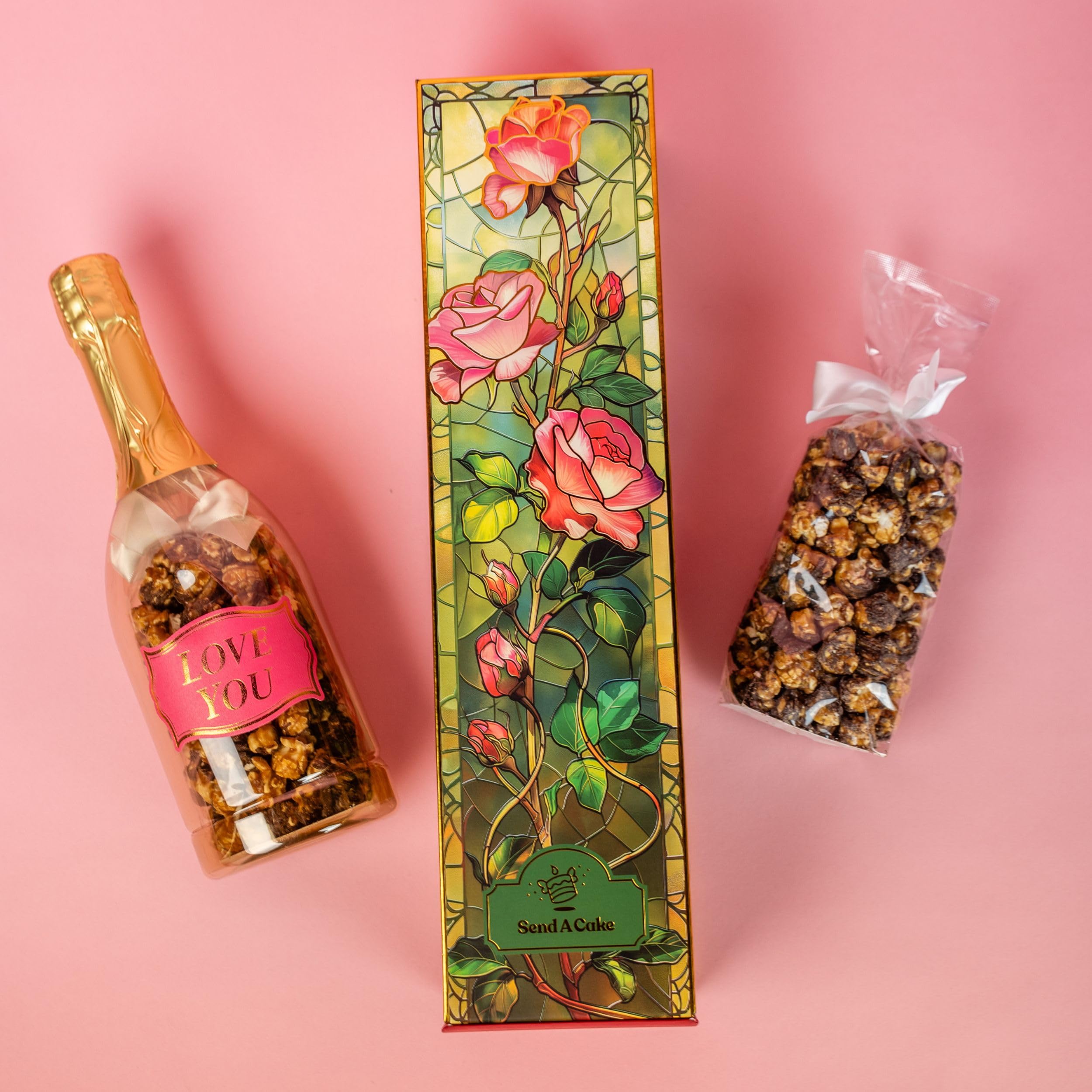 Luxurious Send A Cake packaging elevates gifting with premium details.