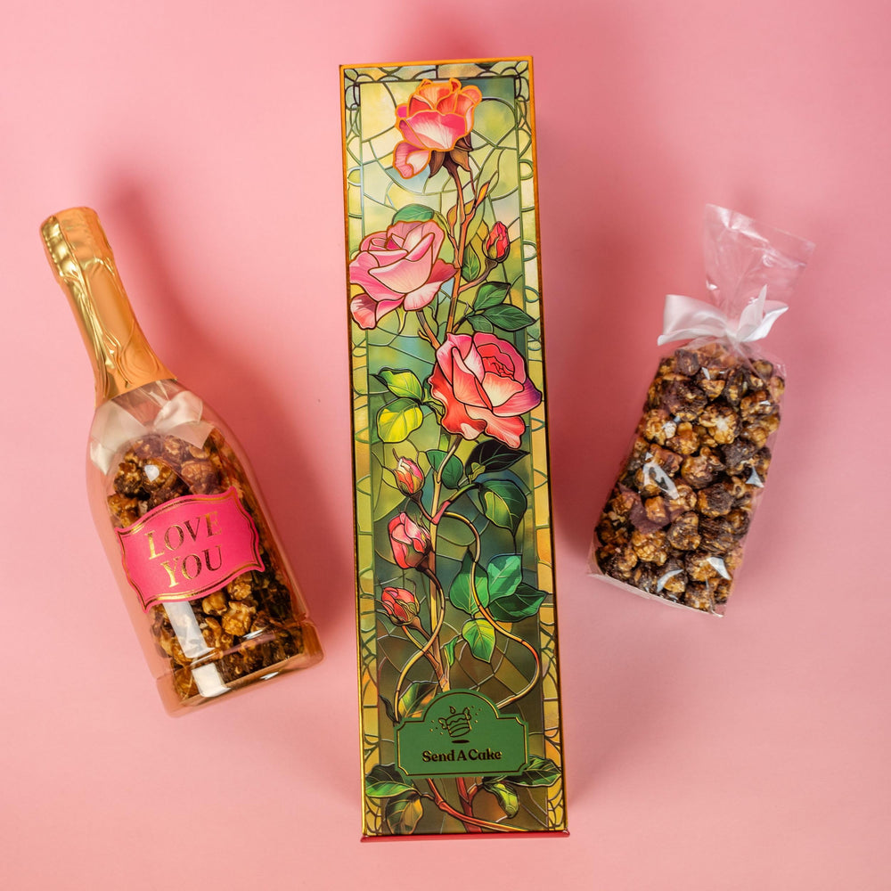 Luxurious Send A Cake packaging elevates gifting with premium details.