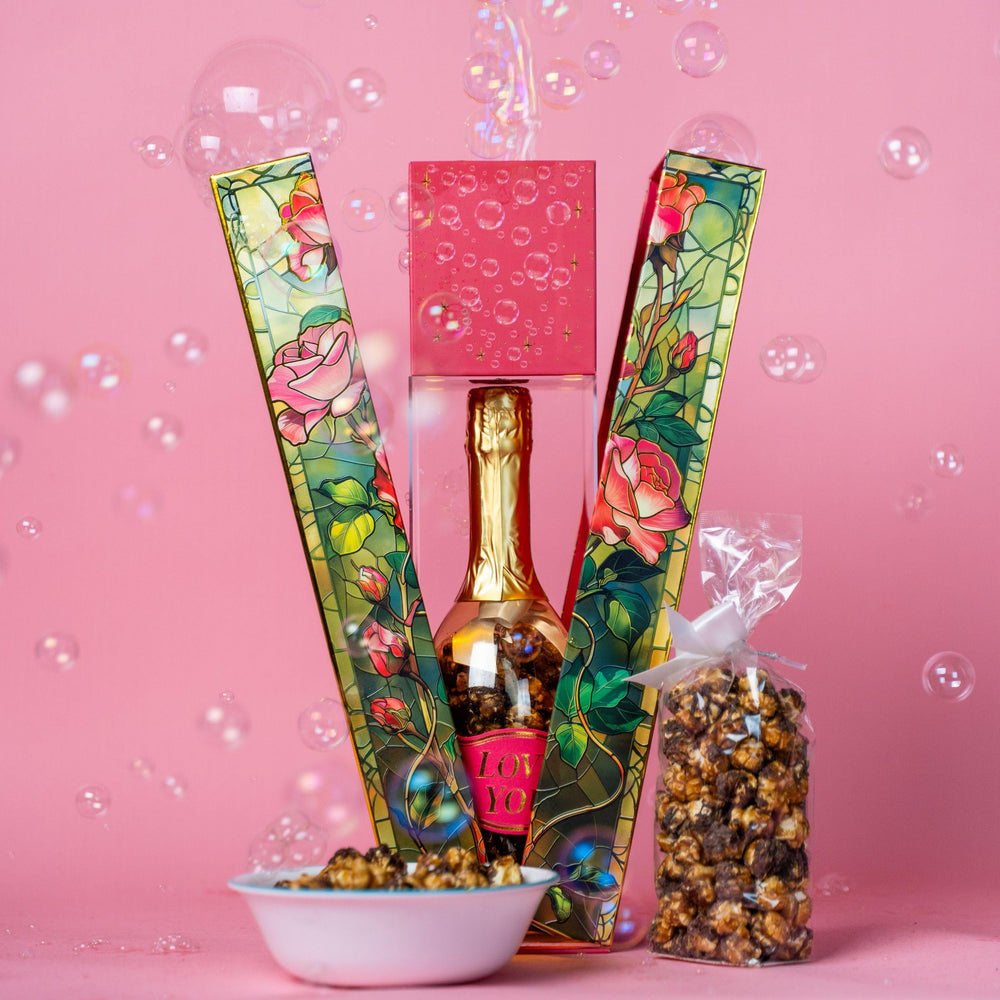 Send A Cake Rose Bubble Box in green packaging ready-to-gift with romantic presentation.