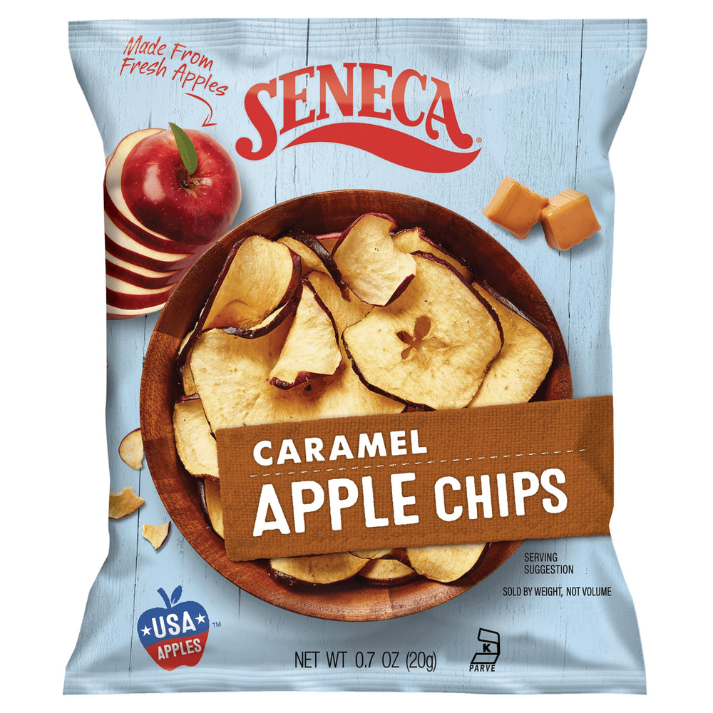 Seneca Caramel Apple Chips handpicked-red-delicious showcase visually appealing fruit slices.