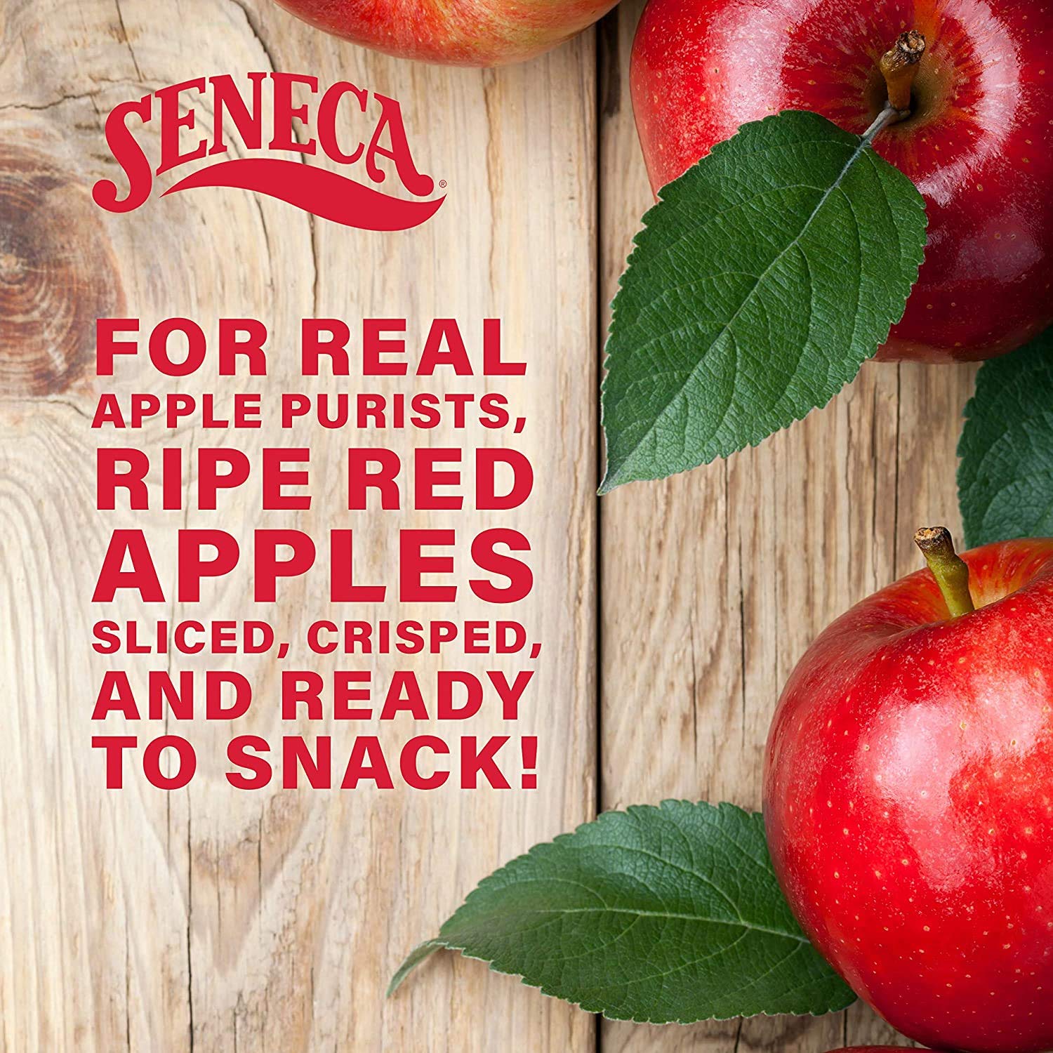 Seneca Original Apple Chips serve as salad toppers with crisp, sweet apple flavor